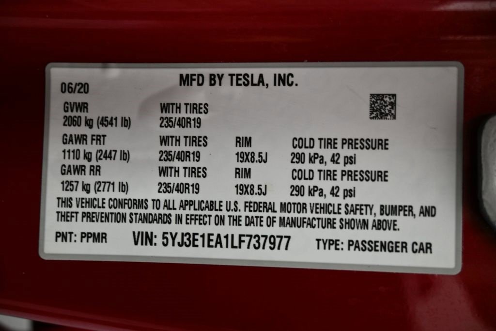 Used 2020 Tesla Model 3 Standard Range Plus image 42