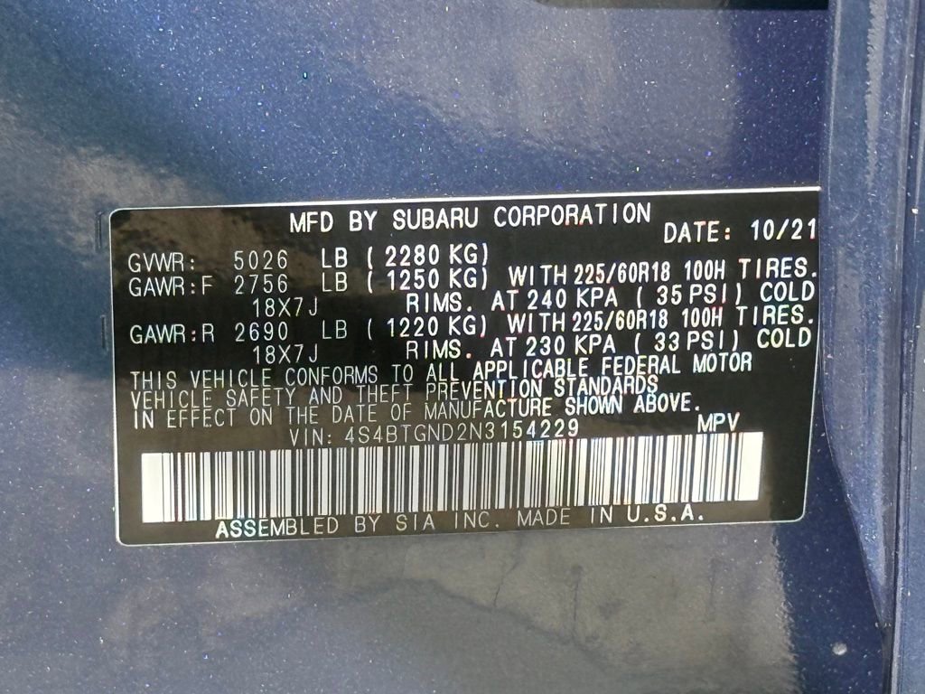 Used 2022 Subaru Outback Limited XT image 31