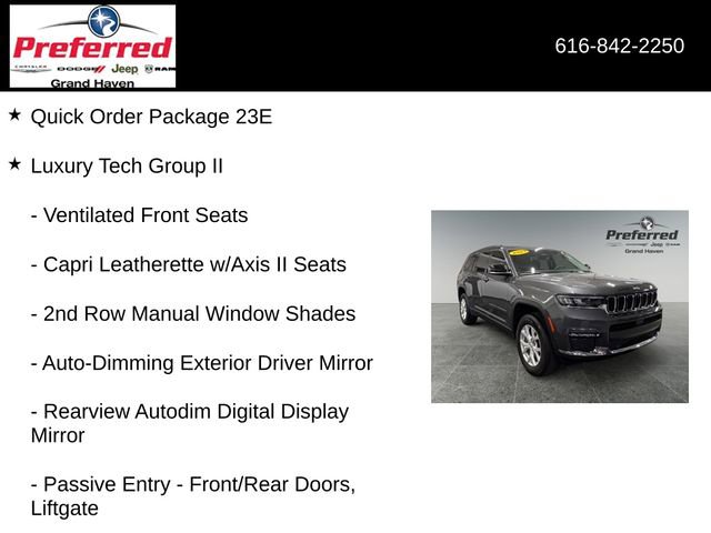 Used 2023 Jeep Grand Cherokee L Limited w/ Luxury Tech Group II AWD/4WD image 6