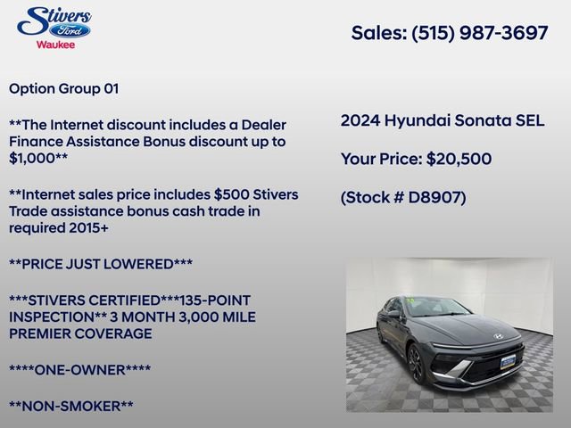 Used 2024 Hyundai Sonata SEL image 7