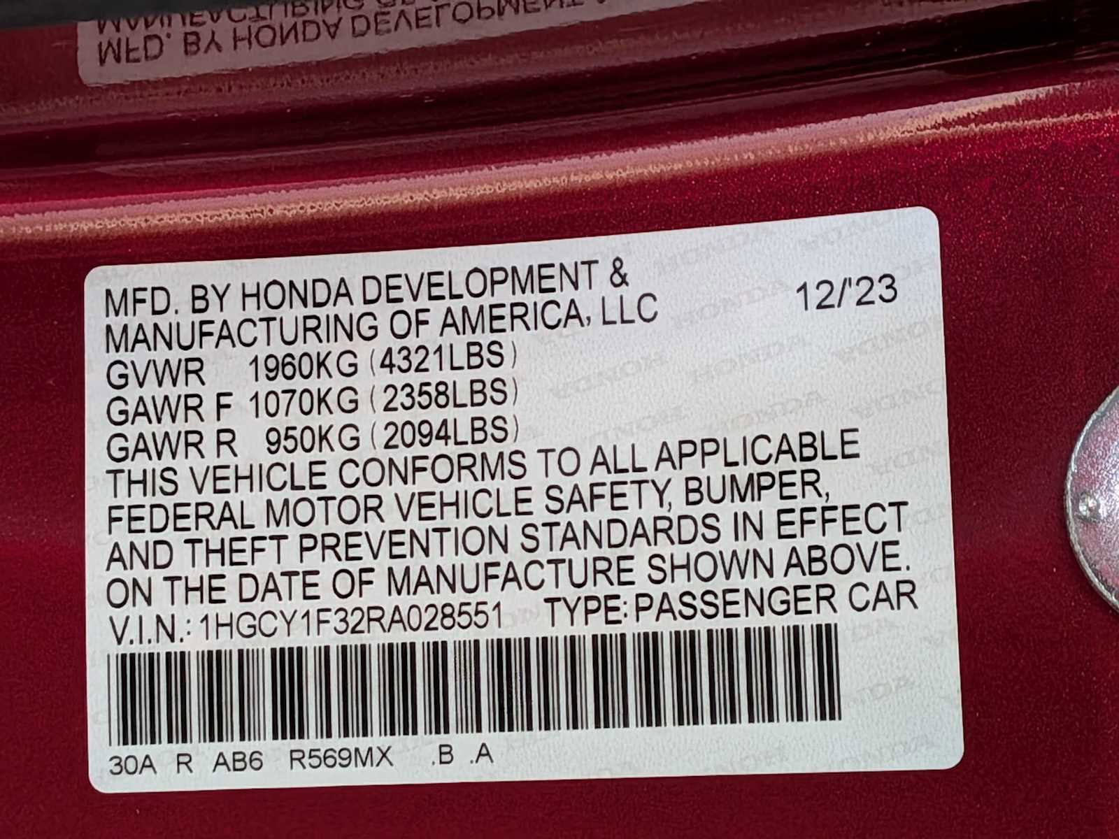 Used 2024 Honda Accord EX image 30