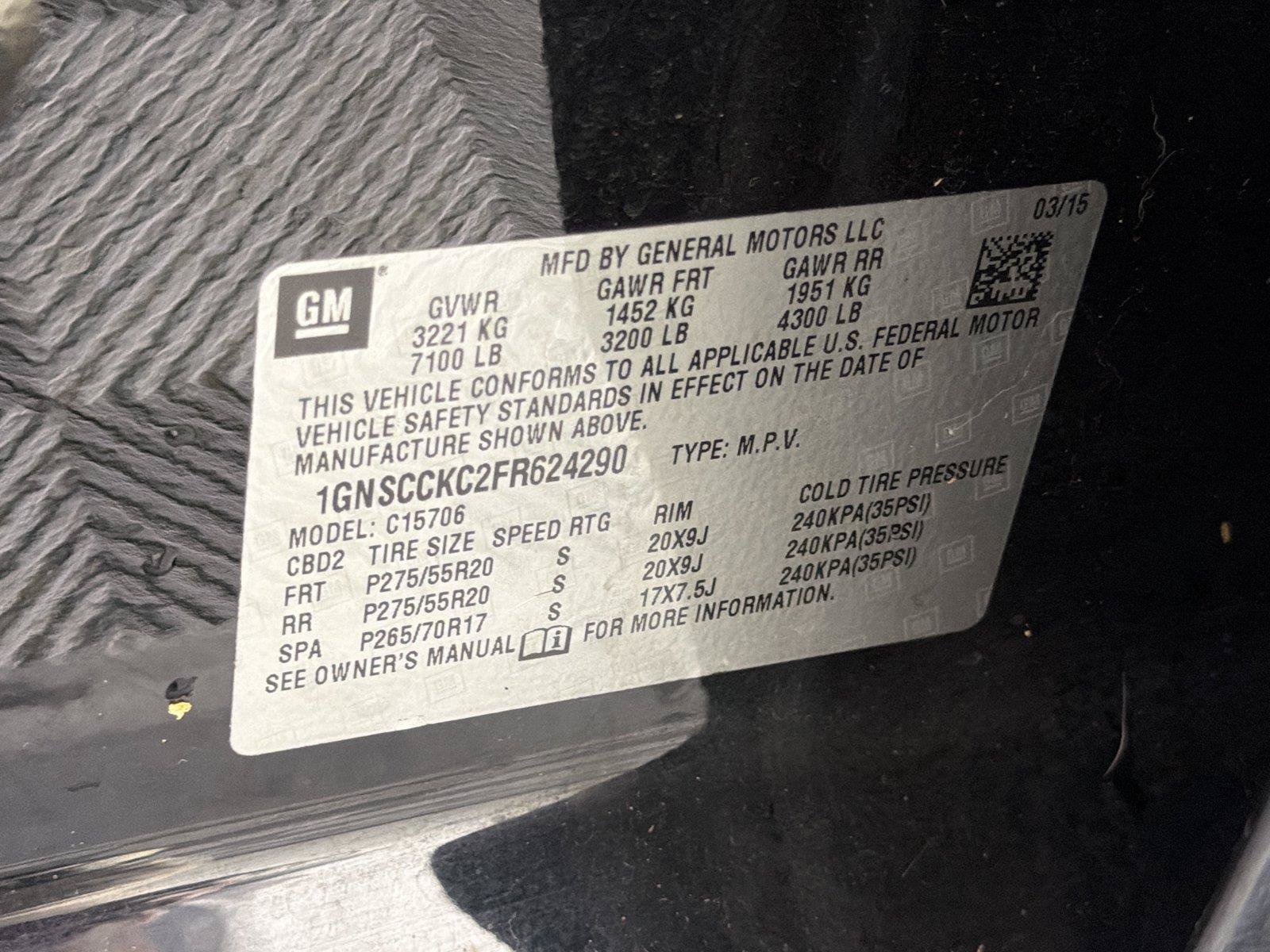 Used 2015 Chevrolet Tahoe LTZ RWD image 37
