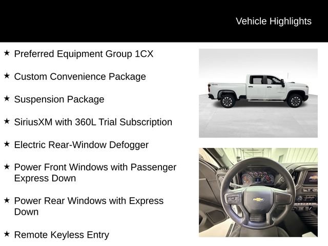 Certified 2025 Chevrolet Silverado 2500 Custom w/ Custom Convenience Package AWD/4WD image 16