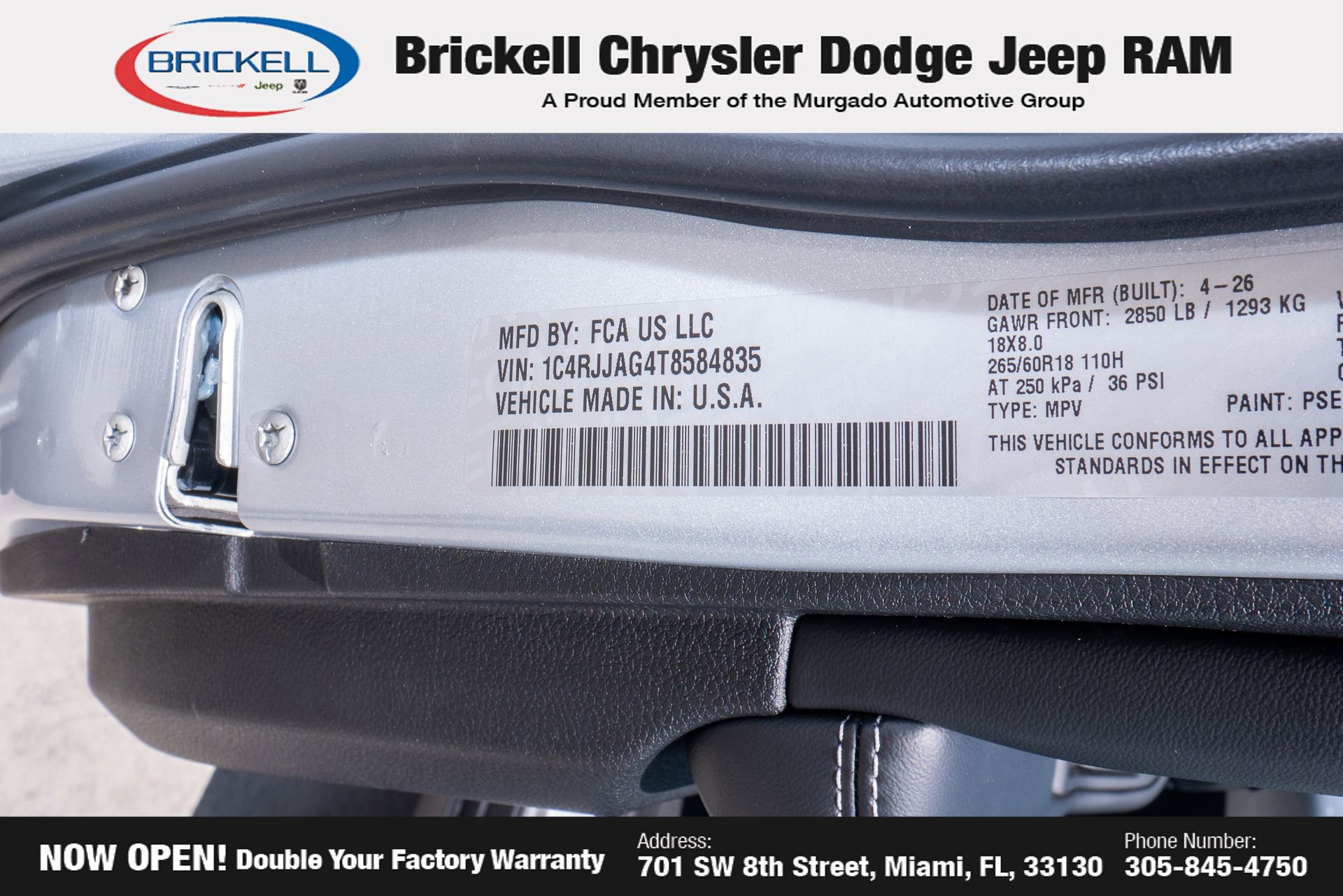 New 2026 Jeep Grand Cherokee L Laredo RWD image 33
