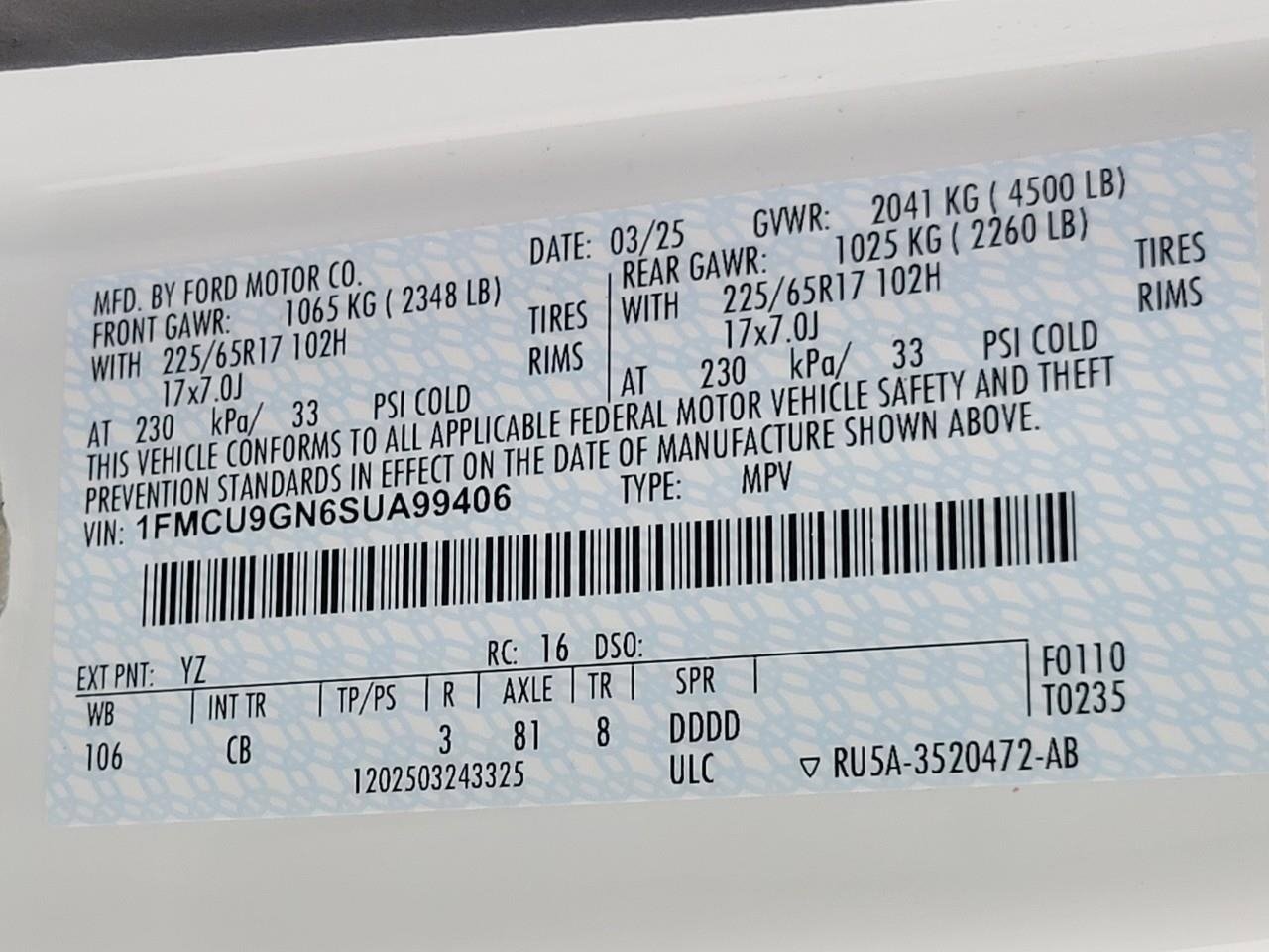 Used 2025 Ford Escape Active image 26