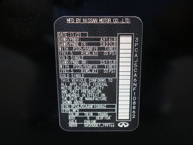 Used 2022 INFINITI QX50 Essential image 29