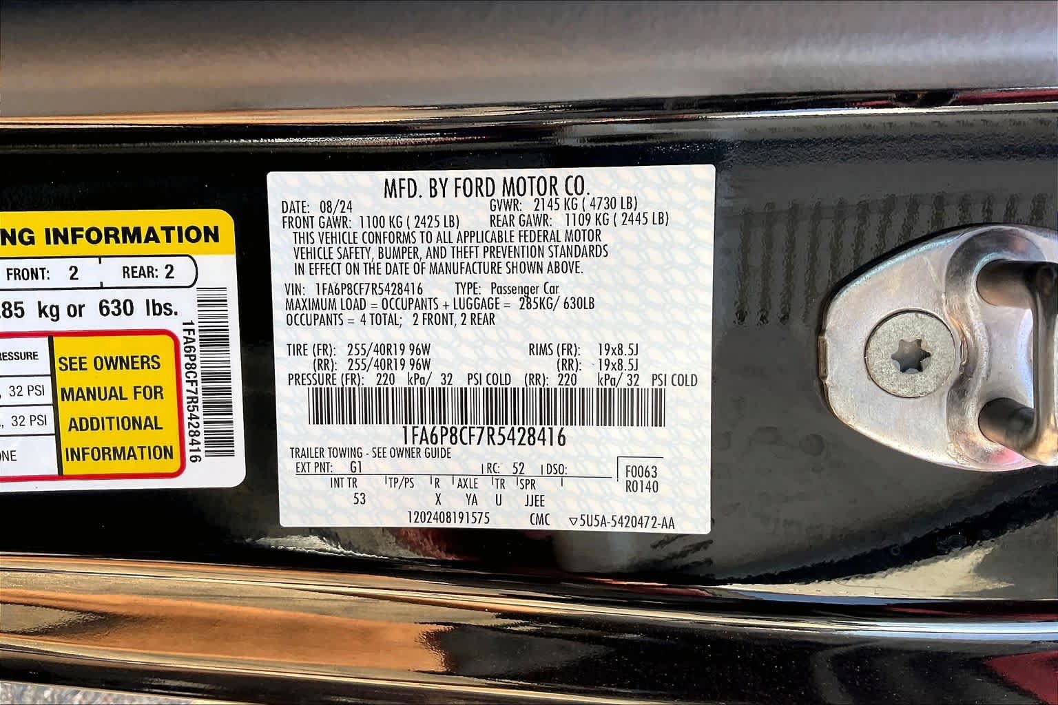 Used 2024 Ford Mustang GT Premium RWD image 33