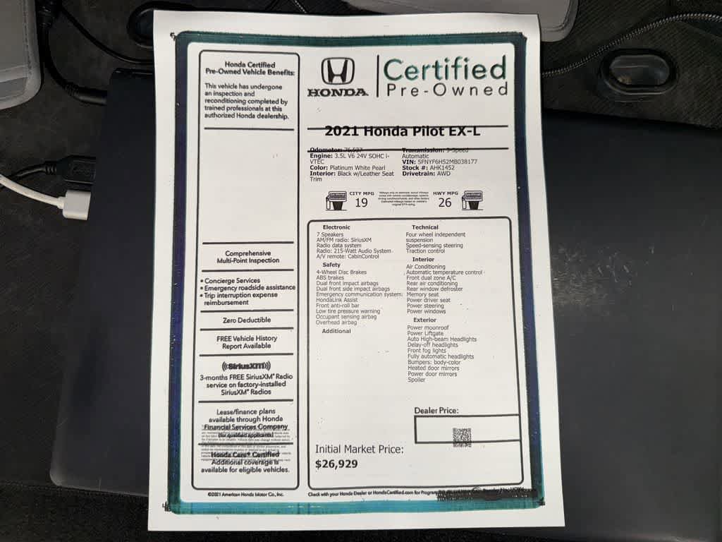 Used 2021 Honda Pilot EX-L image 13