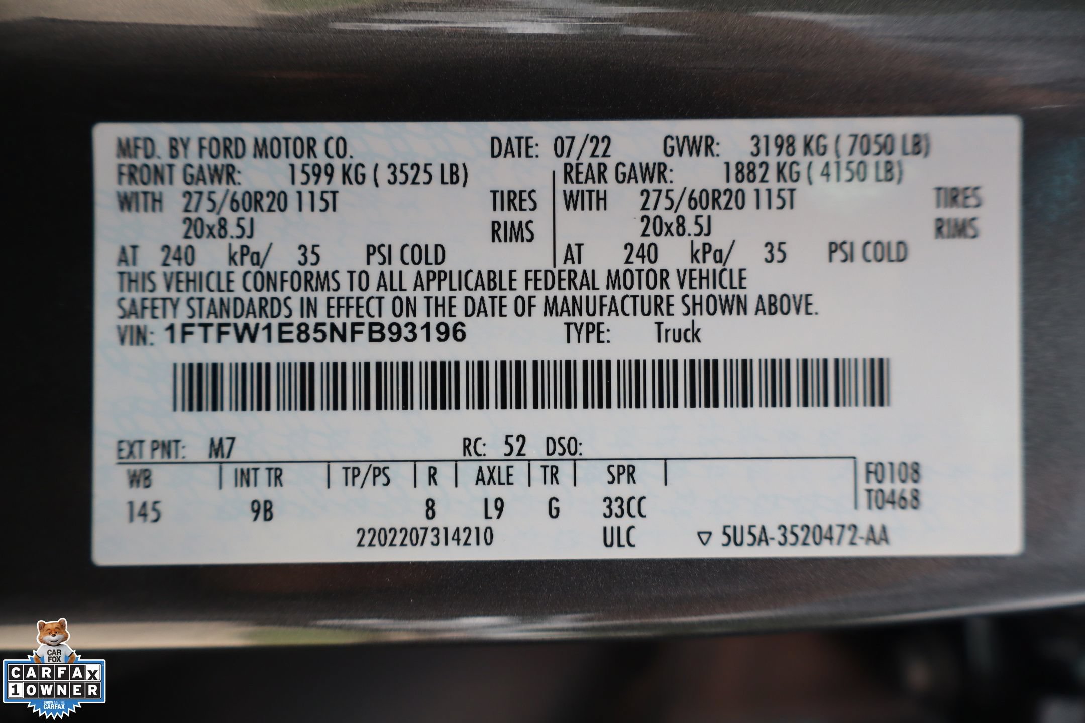 Used 2022 Ford F150 Platinum w/ Equipment Group 701A High AWD/4WD image 31