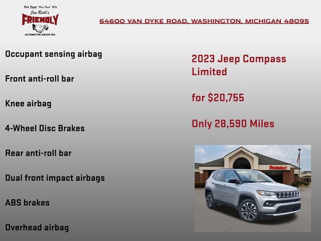 Used 2023 Jeep Compass Limited AWD/4WD image 15