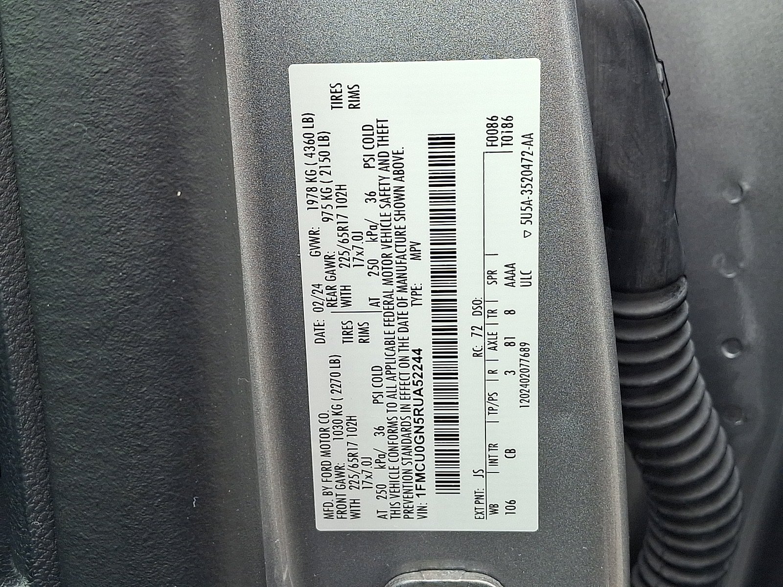 Used 2024 Ford Escape Active FWD image 26