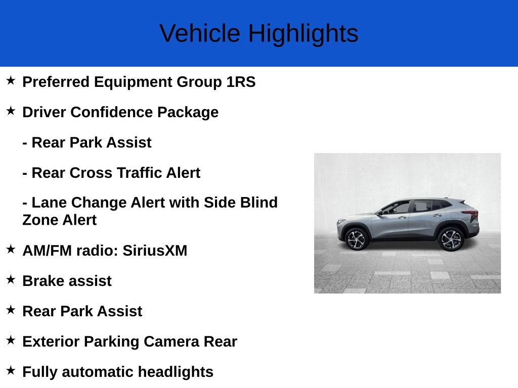 New 2026 Chevrolet Trax RS w/ Driver Confidence Package FWD image 2