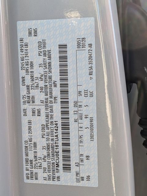 New 2026 Ford Escape SE image 36