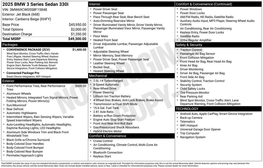 Certified 2025 BMW 330i Sedan w/ Convenience Package image 7