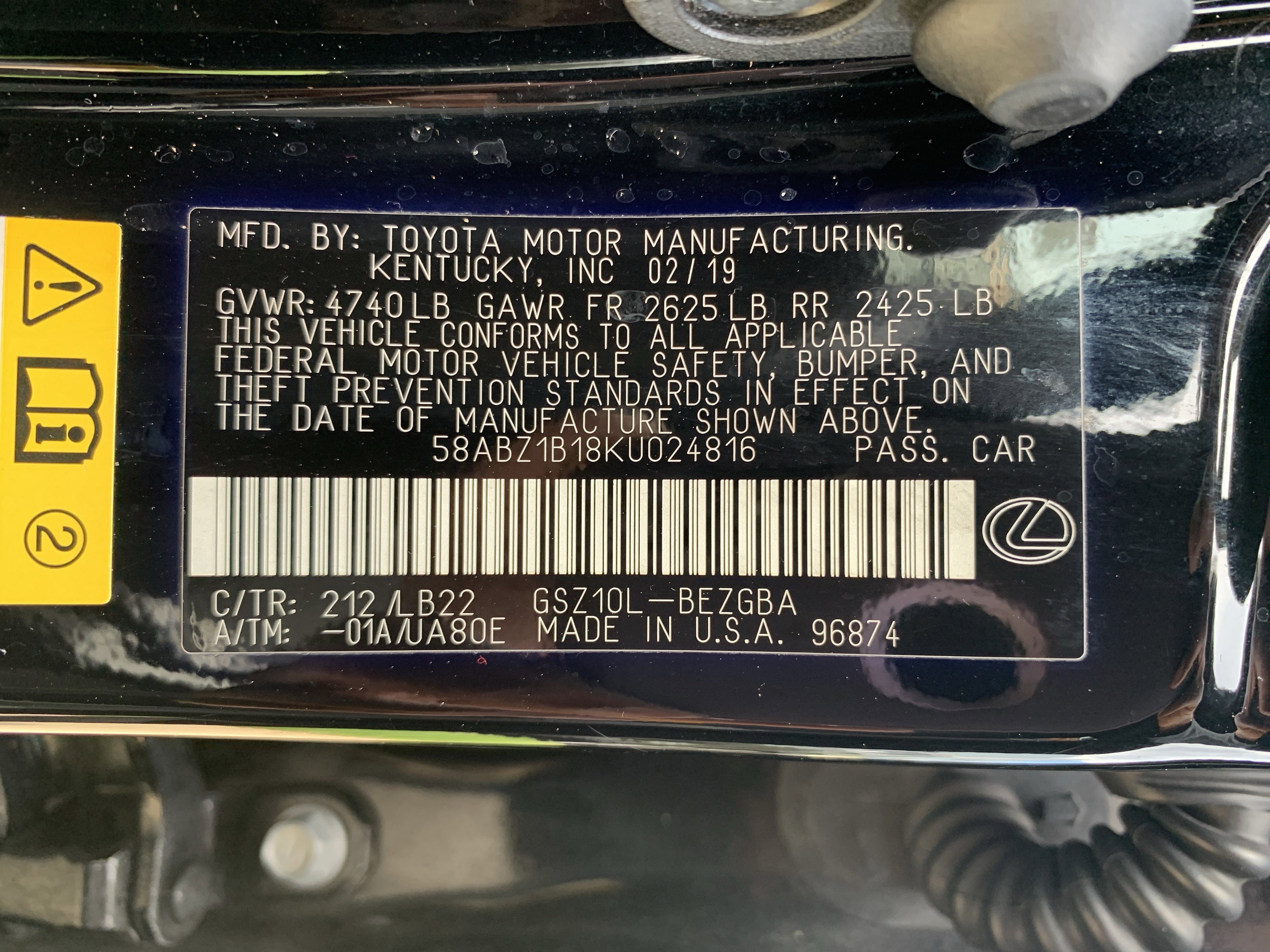 Used 2019 Lexus ES 350 Luxury image 36