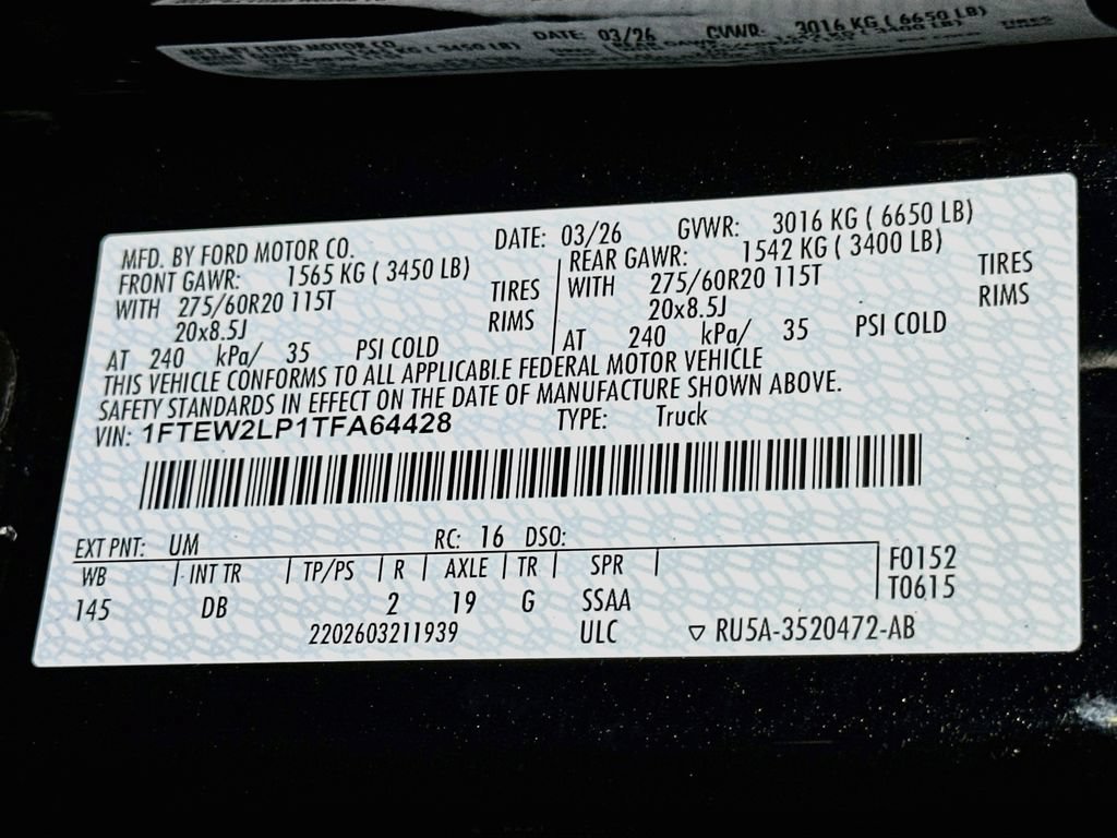 New 2026 Ford F150 STX w/ Equipment Group 200A AWD/4WD image 19