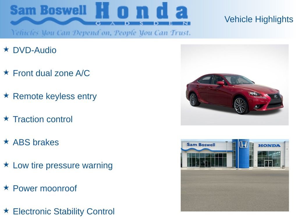 Used 2015 Lexus IS 250 w/ Premium Package image 5