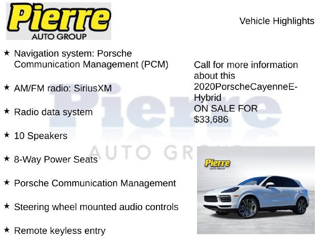 Used 2020 Porsche Cayenne E-Hybrid AWD/4WD image 7