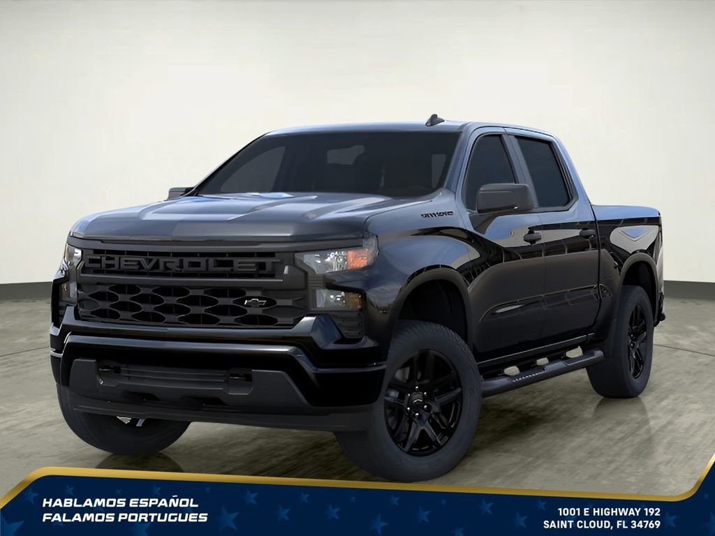 New 2026 Chevrolet Silverado 1500 Custom w/ Turbomax Blackout Package RWD image 2