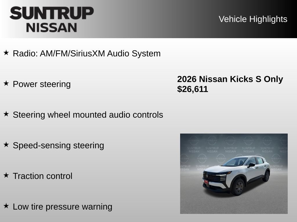 Used 2026 Nissan Kicks S FWD image 8