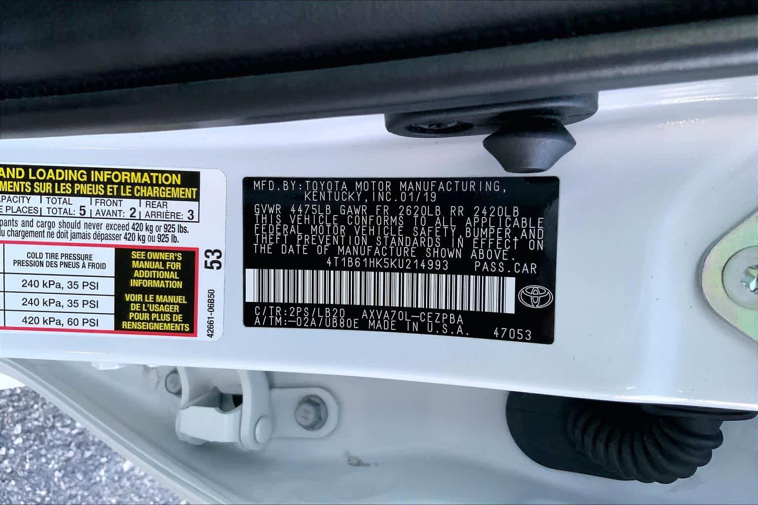 Used 2019 Toyota Camry XSE FWD image 31