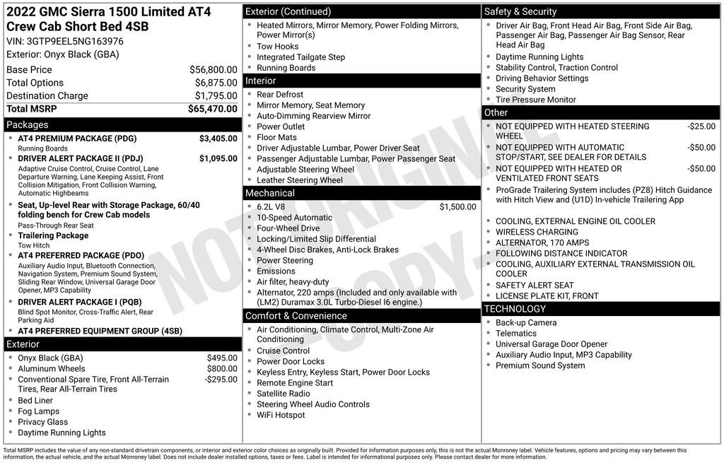 Used 2022 GMC Sierra 1500 AT4 w/ AT4 Premium Package image 2