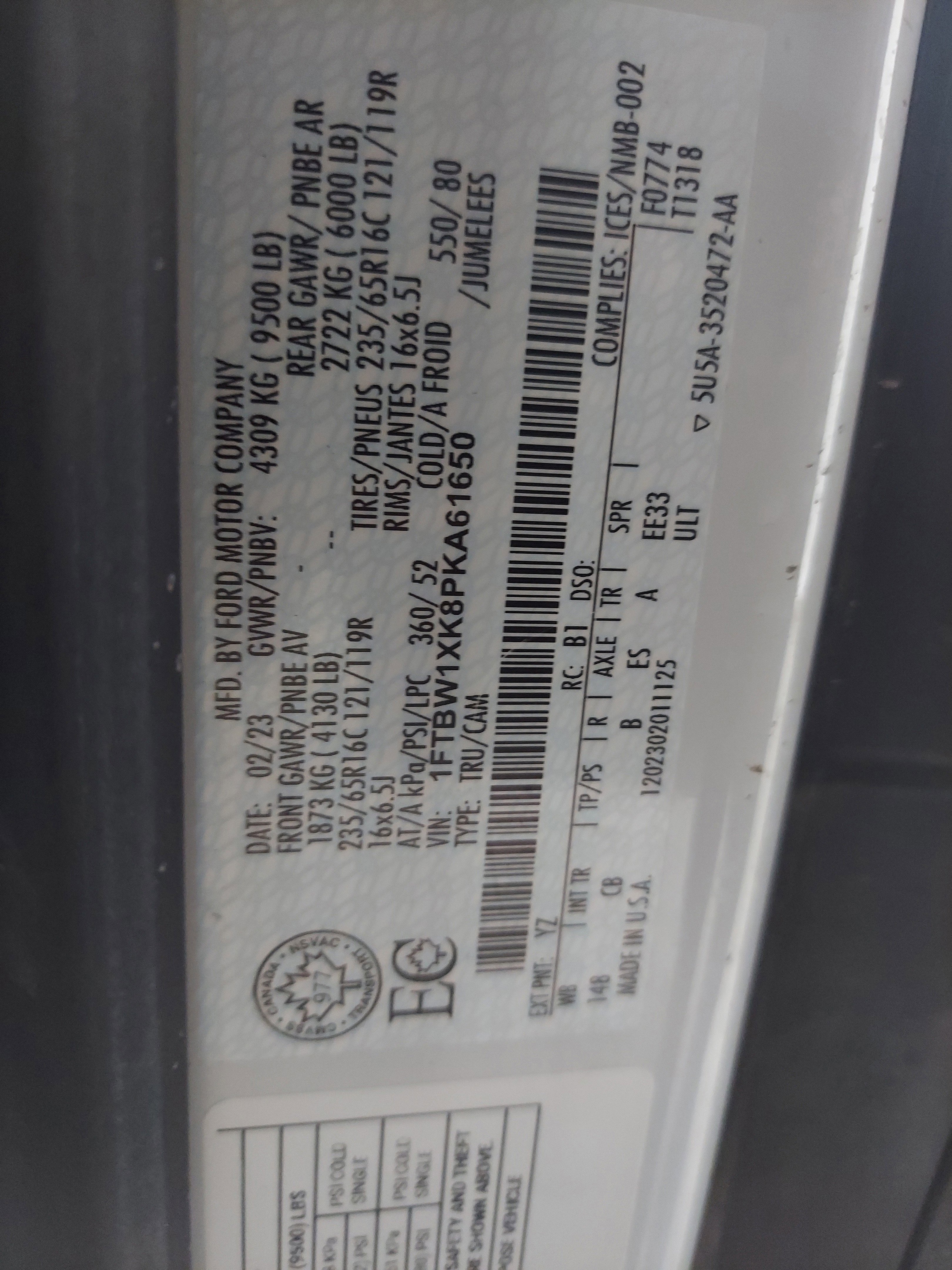 Used 2023 Ford E-Transit 148 High Roof RWD image 17