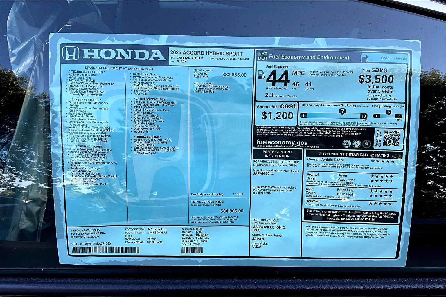 New 2025 Honda Accord Sport image 17