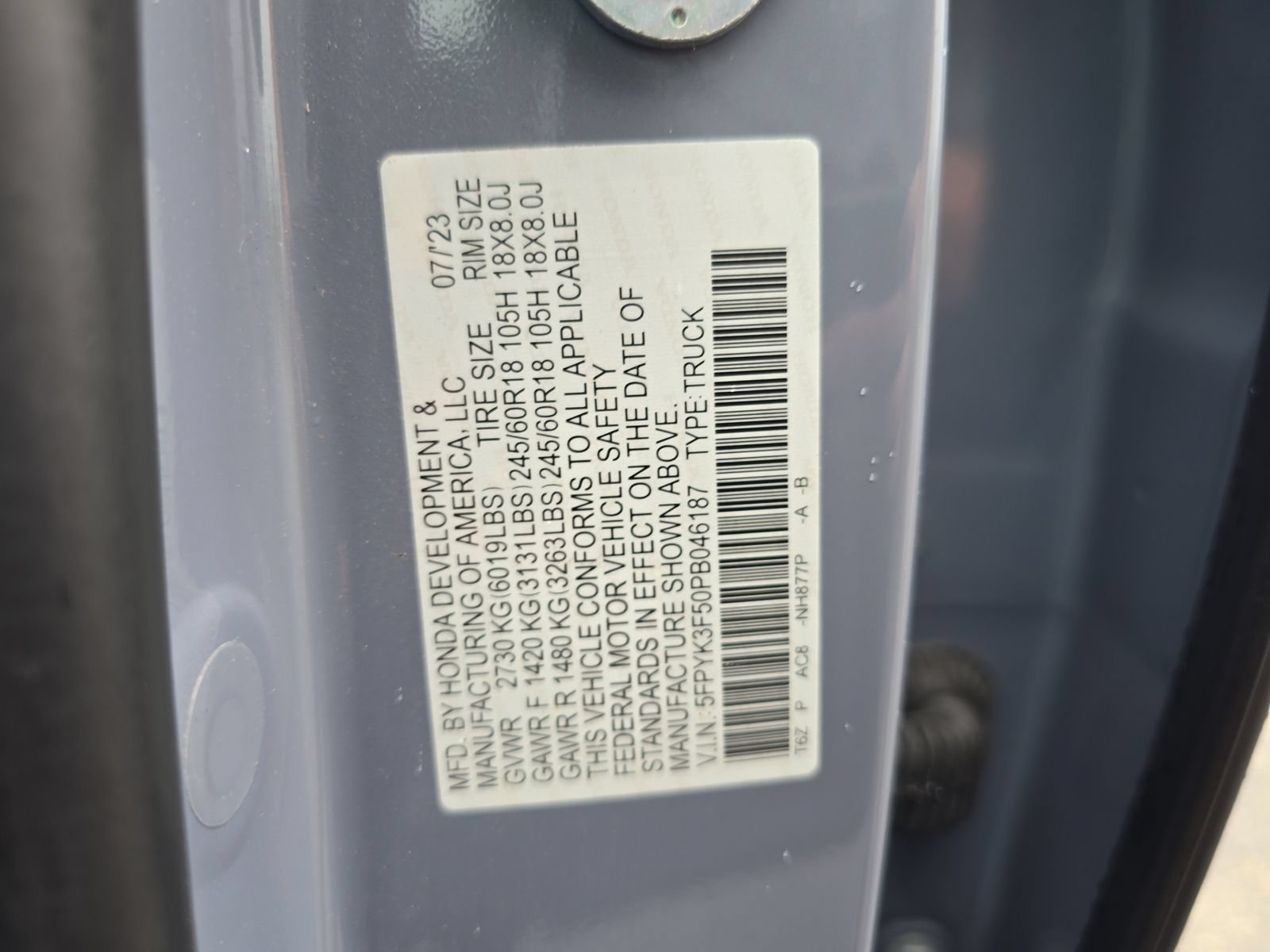 Certified 2023 Honda Ridgeline RTL image 31