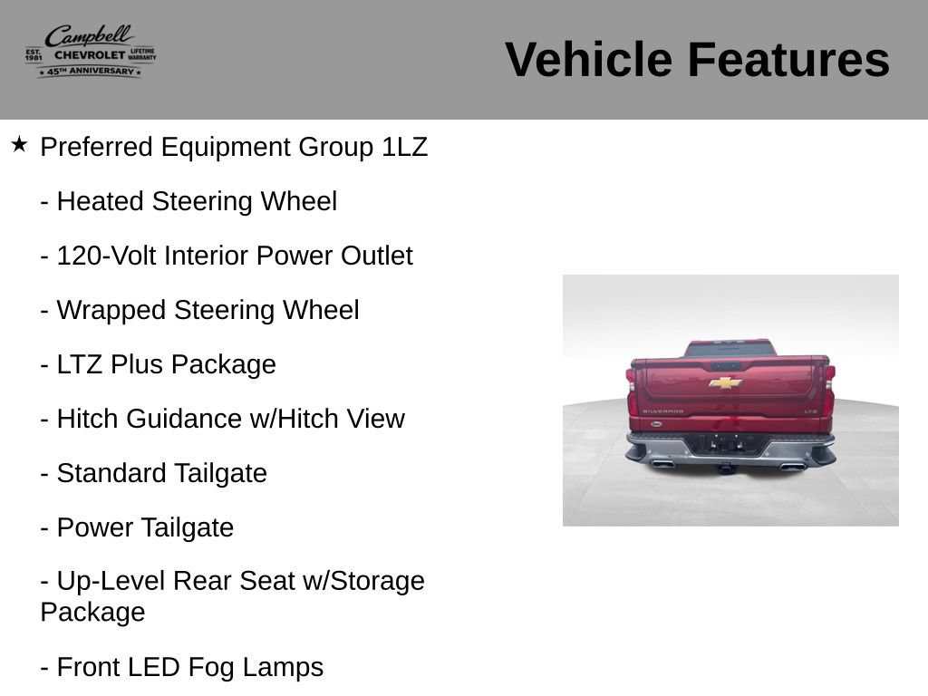 Used 2025 Chevrolet Silverado 1500 LTZ w/ Technology Package AWD/4WD image 21