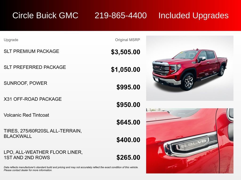 Used 2025 GMC Sierra 1500 SLT w/ SLT Premium Package AWD/4WD image 3