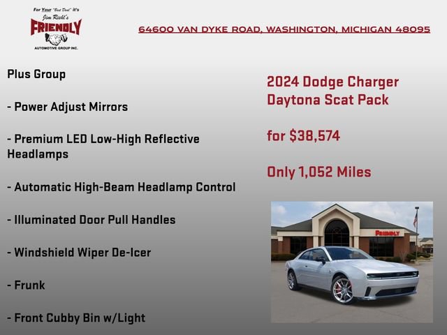 Used 2024 Dodge Charger Daytona Scat Pack w/ Plus Group AWD/4WD image 15