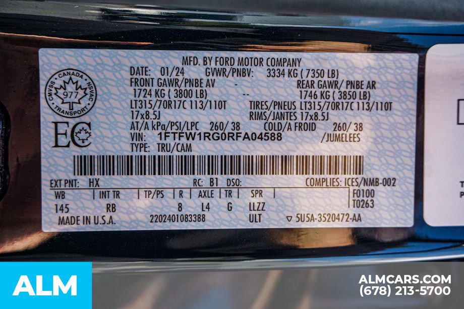 Used 2024 Ford F150 Raptor image 61