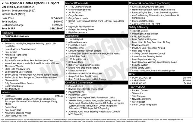 New 2026 Hyundai Elantra SEL FWD image 5