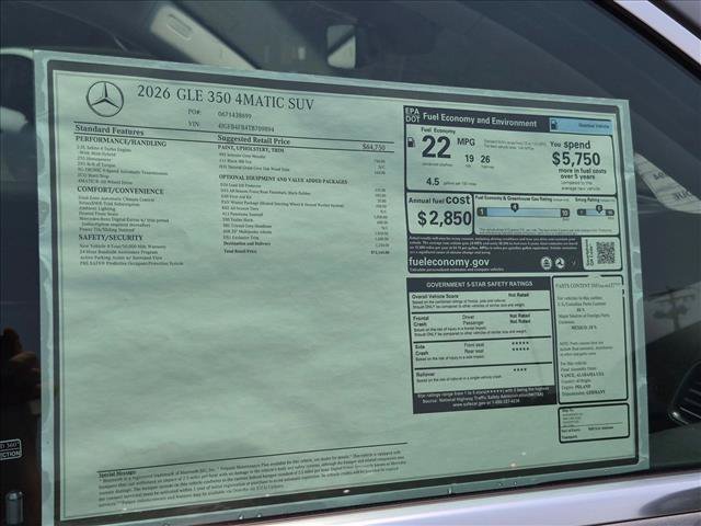 New 2026 Mercedes-Benz GLE 350 4MATIC image 18