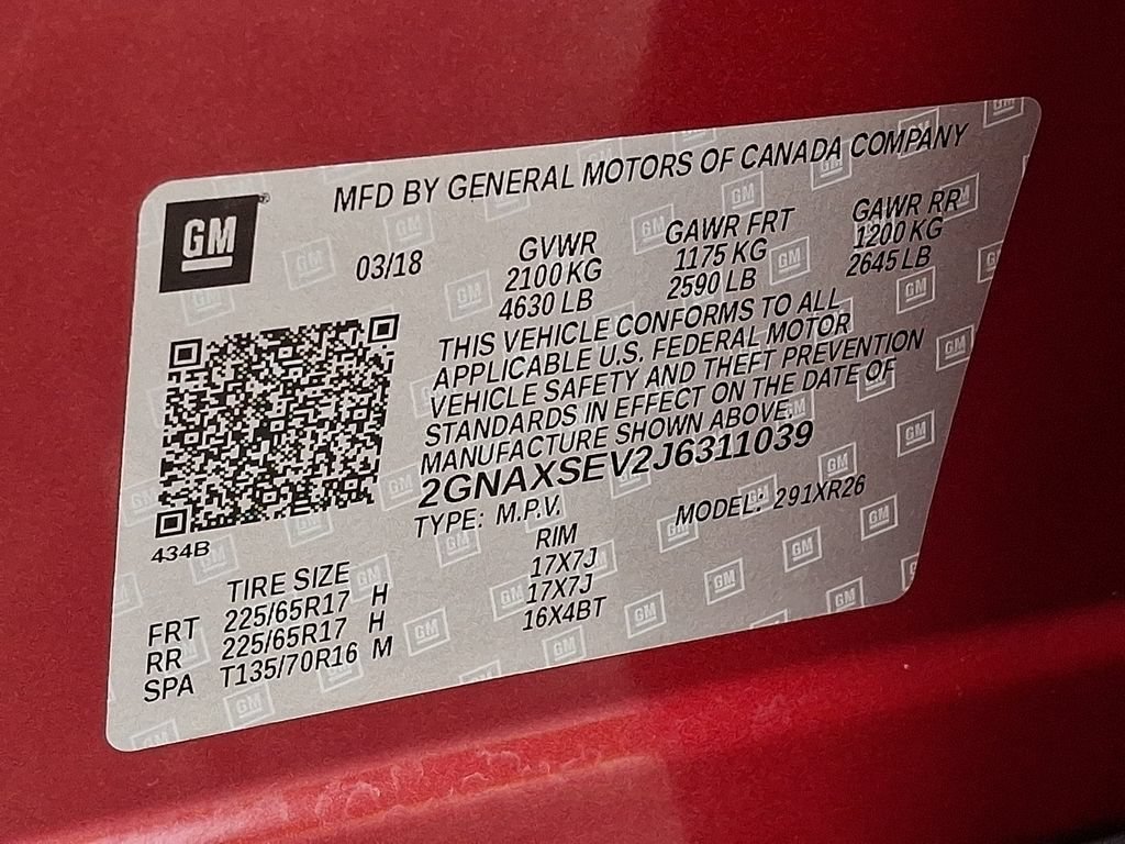 Used 2018 Chevrolet Equinox LT AWD/4WD image 26