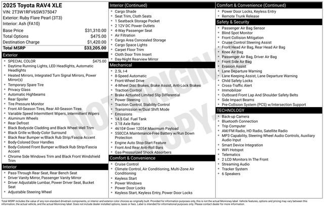 Used 2025 Toyota RAV4 XLE FWD image 49