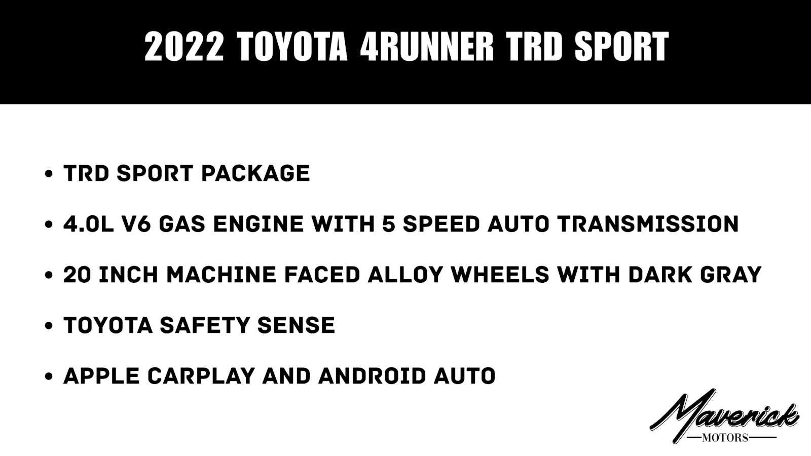 Used 2022 Toyota 4Runner TRD Sport AWD/4WD image 2