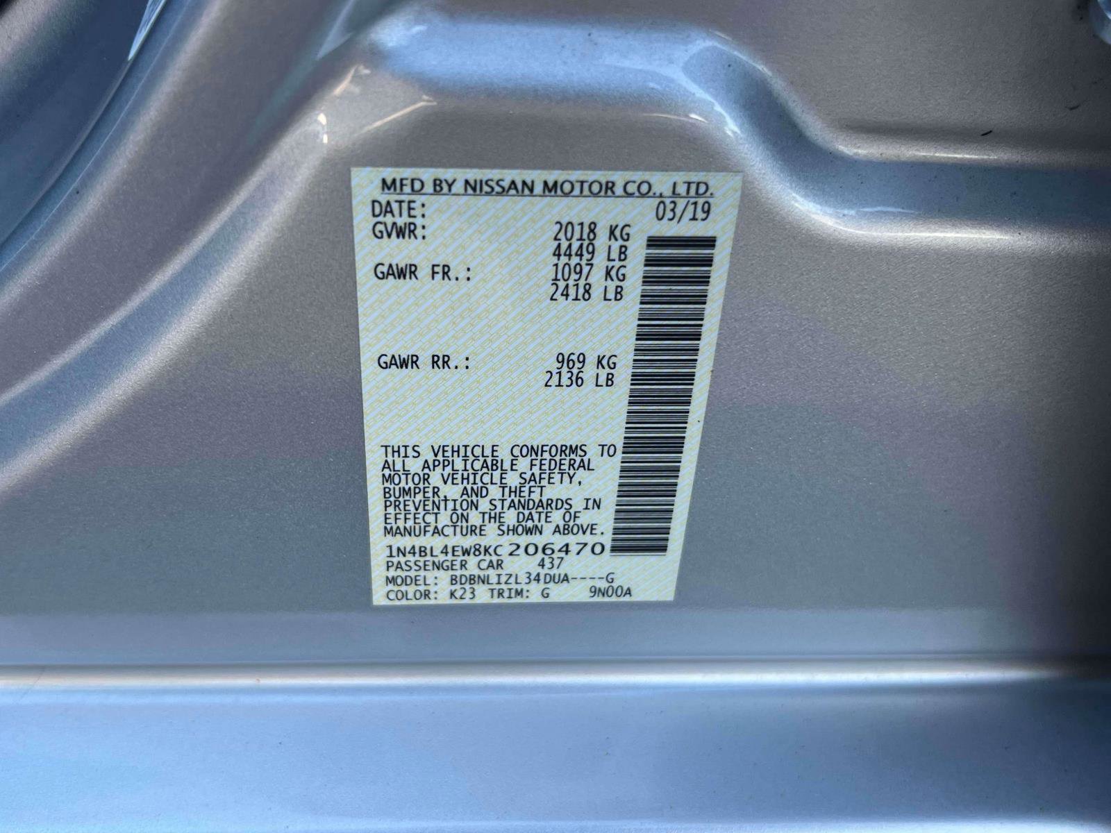 Used 2019 Nissan Altima 2.5 SL image 18