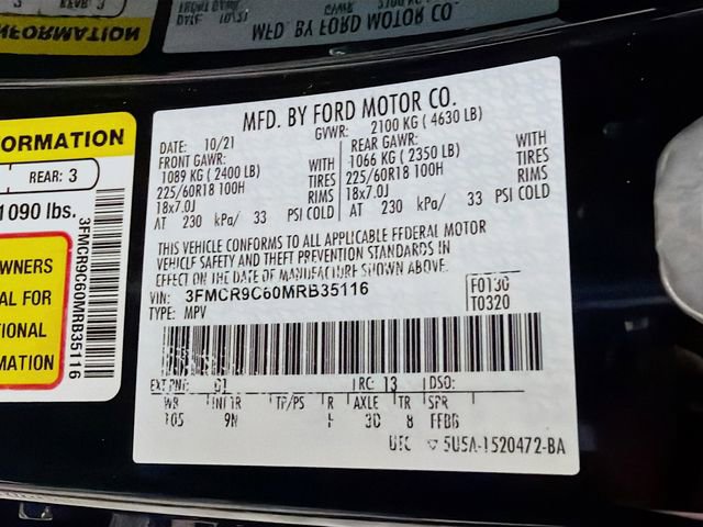 Used 2021 Ford Bronco Sport Outer Banks w/ Outer Banks Package (96D) AWD/4WD image 32