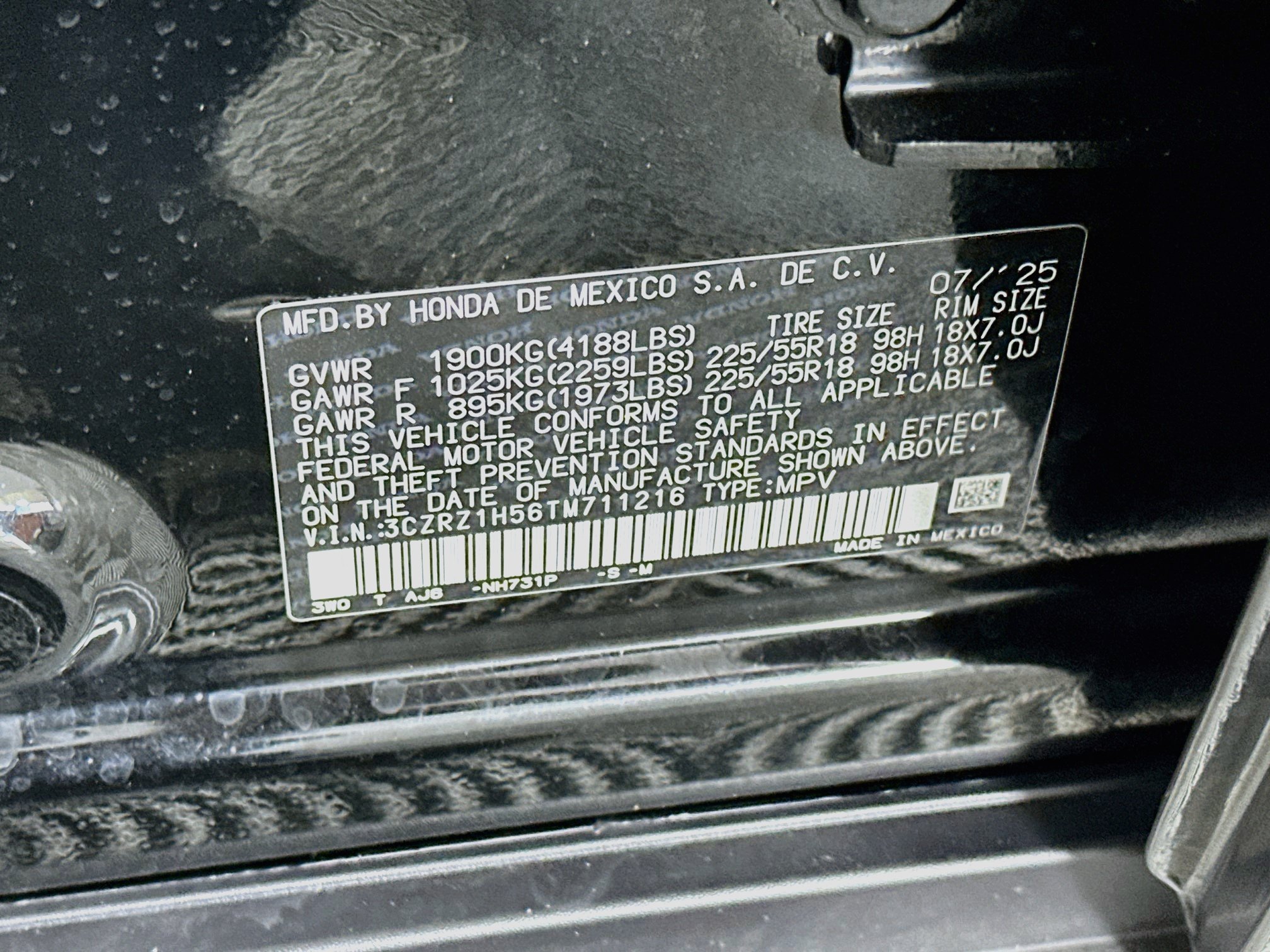 Used 2026 Honda HR-V Sport image 12