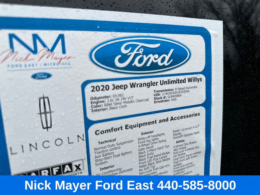 Used 2020 Jeep Wrangler Unlimited Sport image 36