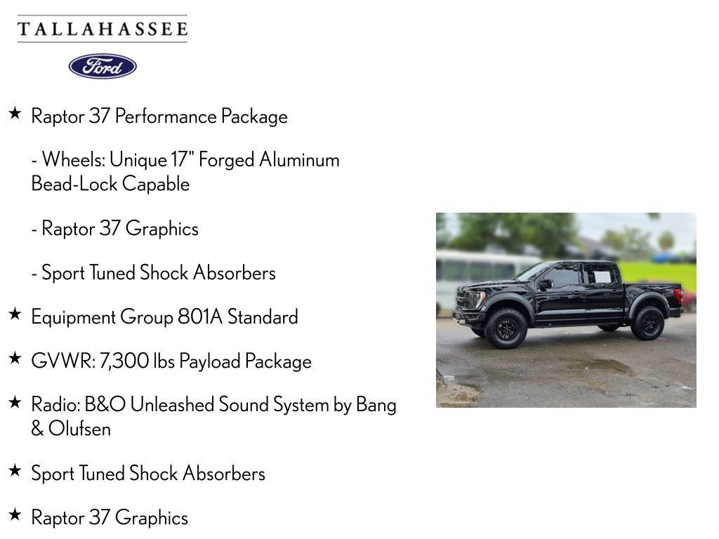 Certified 2023 Ford F150 Raptor w/ Raptor 37 Performance Package AWD/4WD image 9