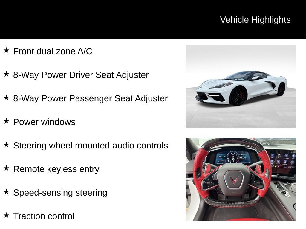Certified 2023 Chevrolet Corvette Stingray Convertible w/ 1LT RWD image 16