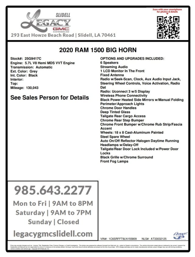 Used 2020 RAM 1500 Big Horn AWD/4WD image 26