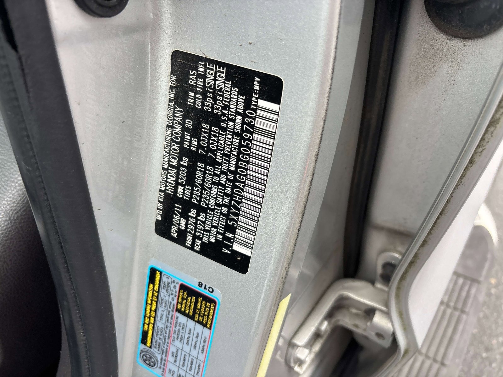 Used 2011 Hyundai Santa Fe SE image 30