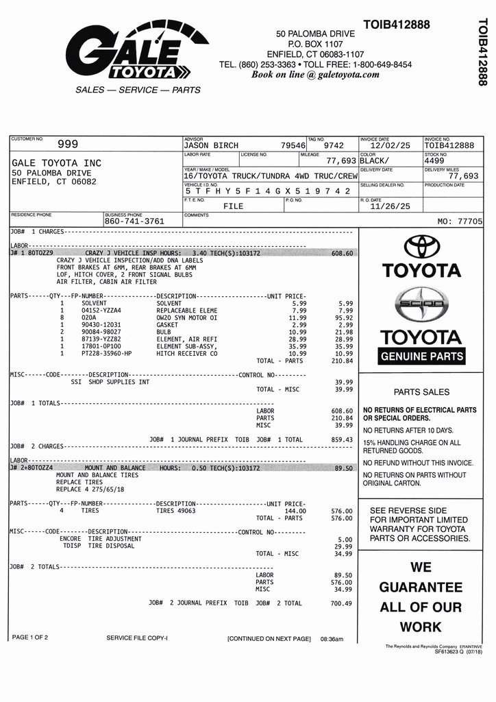 Used 2016 Toyota Tundra Limited image 10