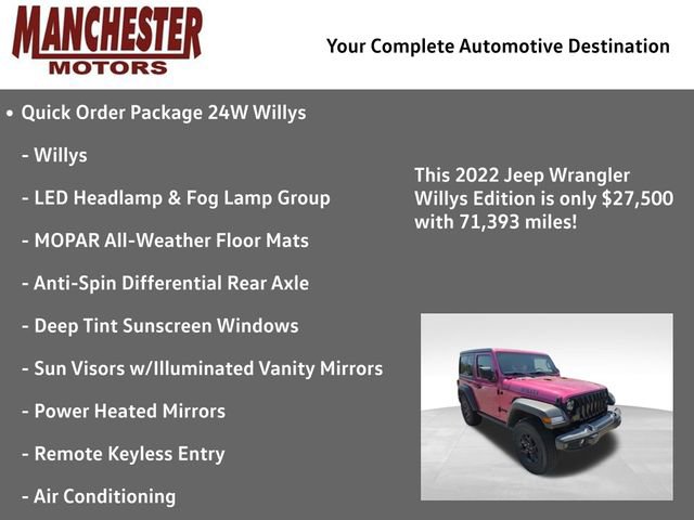 Used 2022 Jeep Wrangler Willys image 2