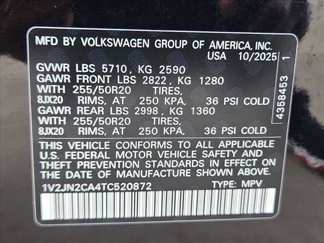 Used 2026 Volkswagen Atlas SE FWD image 27