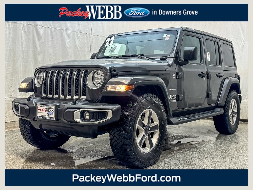 Used 2022 Jeep Wrangler Unlimited Sahara w/ Safety Group AWD/4WD image 1